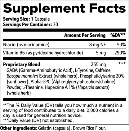 Brain Supplement Facts
